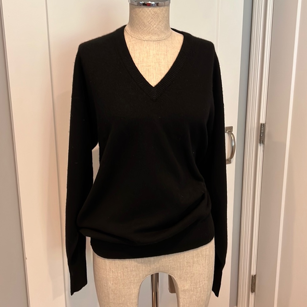 Burberry Black V-Neck Sweater